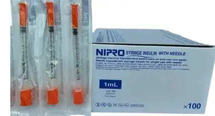 JERINGA 1ML INSULINA AGUJA FIJA