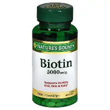 BIOTIN 5000MCG 60 SOFTGELS
